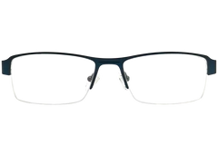 Gafas de metal verde semi al aire #BS2012-0451