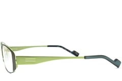 Rectangular Green Metal Glasses #BS2012-0464