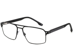 Lunettes aviateur noires en métal #BS2425-0139