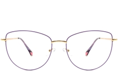 Gafas de metal morado con forma de mariposa #BS2425-0200
