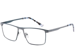 Rectangular Grey Metal Glasses #BS2425-0332