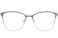 Rectangular Grey Metal Glasses #BS2425-0474