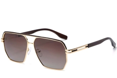 Gafas de sol de aviador de metal dorado #BS2503-0058