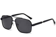 Gafas de sol de aviador de metal negro #BS2503-0060