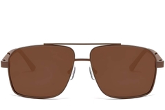 Gafas de sol estilo aviador de metal cobre #BS2503-0061