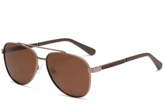 Gafas de sol estilo aviador de metal cobre #BS2503-0064