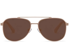 Gafas de sol estilo aviador de metal cobre #BS2503-0064