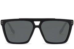 Gafas de sol de aviador de plástico negro # BS2503-0077