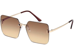 Gafas de sol invisibles de metal dorado #BS2503-0078
