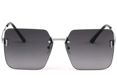 Gafas de sol invisibles de metal plateado #BS2503-0082
