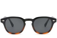 Gafas de sol ovaladas de plástico con diseño de carey # BS2503-0094