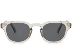 Gafas de sol ovaladas de plástico gris #BS2503-0097