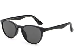 Gafas de sol ovaladas de plástico negro # BS2503-0100