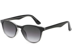 Lunettes de soleil ovales en plastique gris #BS2503-0101