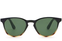 Gafas de sol ovaladas de plástico con diseño de carey # BS2503-0102