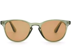 Gafas de sol ovaladas de plástico verde #BS2503-0105