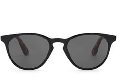 Ovale schwarze Kunststoff-Sonnenbrille #BS2503-0107