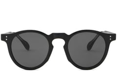 Gafas de sol ovaladas de plástico negro # BS2503-0114