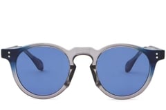 Gafas de sol ovaladas de plástico gris #BS2503-0115