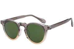 Gafas de sol ovaladas de plástico gris #BS2503-0118