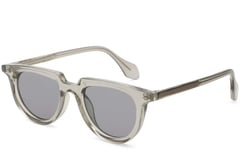 Gafas de sol ovaladas de plástico gris #BS2503-0121