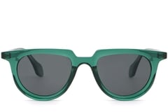 Gafas de sol ovaladas de plástico verde #BS2503-0124