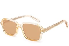 Gafas de sol rectangulares de plástico amarillo #BS2503-0128