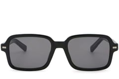 Rechteckige Sonnenbrille aus schwarzem Kunststoff #BS2503-0130