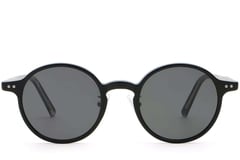 Gafas de sol ovaladas de plástico negro # BS2503-0133