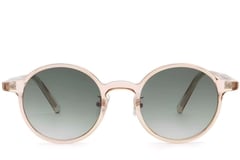 Lunettes de soleil ovales en plastique rose #BS2503-0137