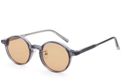 Lunettes de soleil ovales en plastique violet #BS2503-0138