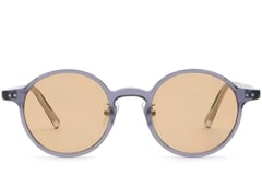 Lunettes de soleil ovales en plastique violet #BS2503-0138