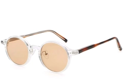Gafas de sol ovaladas de plástico transparente #BS2503-0139
