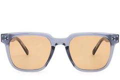 Gafas de sol rectangulares de plástico morado #BS2503-0144