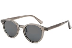 Gafas de sol ovaladas de plástico gris #BS2503-0148