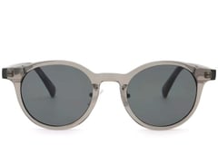 Gafas de sol ovaladas de plástico gris #BS2503-0148