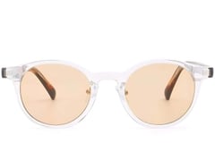 Gafas de sol ovaladas de plástico transparente #BS2503-0151