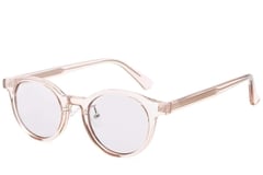 Gafas de sol ovaladas de plástico rosa #BS2503-0152