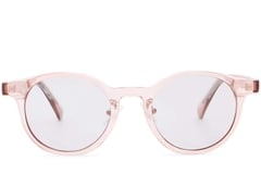 Gafas de sol ovaladas de plástico rosa #BS2503-0152