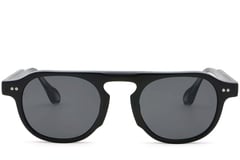 Gafas de sol de aviador de plástico negro # BS2503-0154