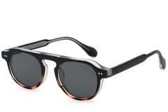 Gafas de sol de plástico estilo aviador con diseño de carey # BS2503-0156