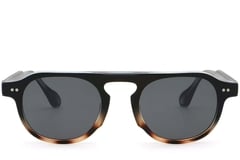 Gafas de sol de plástico estilo aviador con diseño de carey # BS2503-0156