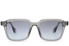 Gafas de sol rectangulares de plástico gris #BS2503-0162