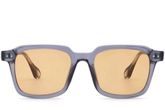 Gafas de sol rectangulares de plástico morado #BS2503-0167