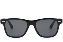 Rechteckige Sonnenbrille aus schwarzem Kunststoff #BS2503-0168