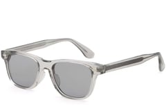 Gafas de sol rectangulares de plástico gris #BS2503-0169