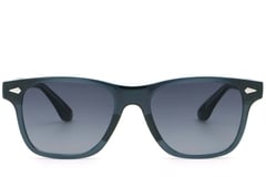 Gafas de sol rectangulares de plástico azul #BS2503-0170