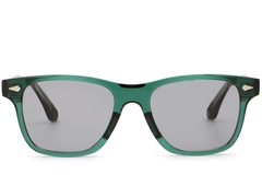 Gafas de sol rectangulares de plástico verde #BS2503-0171