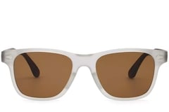 Gafas de sol rectangulares de plástico gris #BS2503-0172