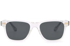 Gafas de sol rectangulares de plástico transparente #BS2503-0173